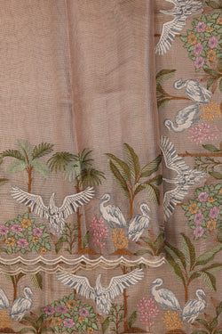 Image of Tissue Silk Gold Saree
