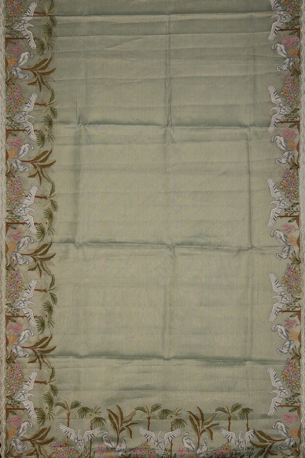 Tissue Silk Green Saree