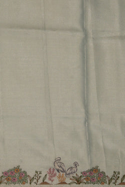 Image of Tissue Silk Green Saree