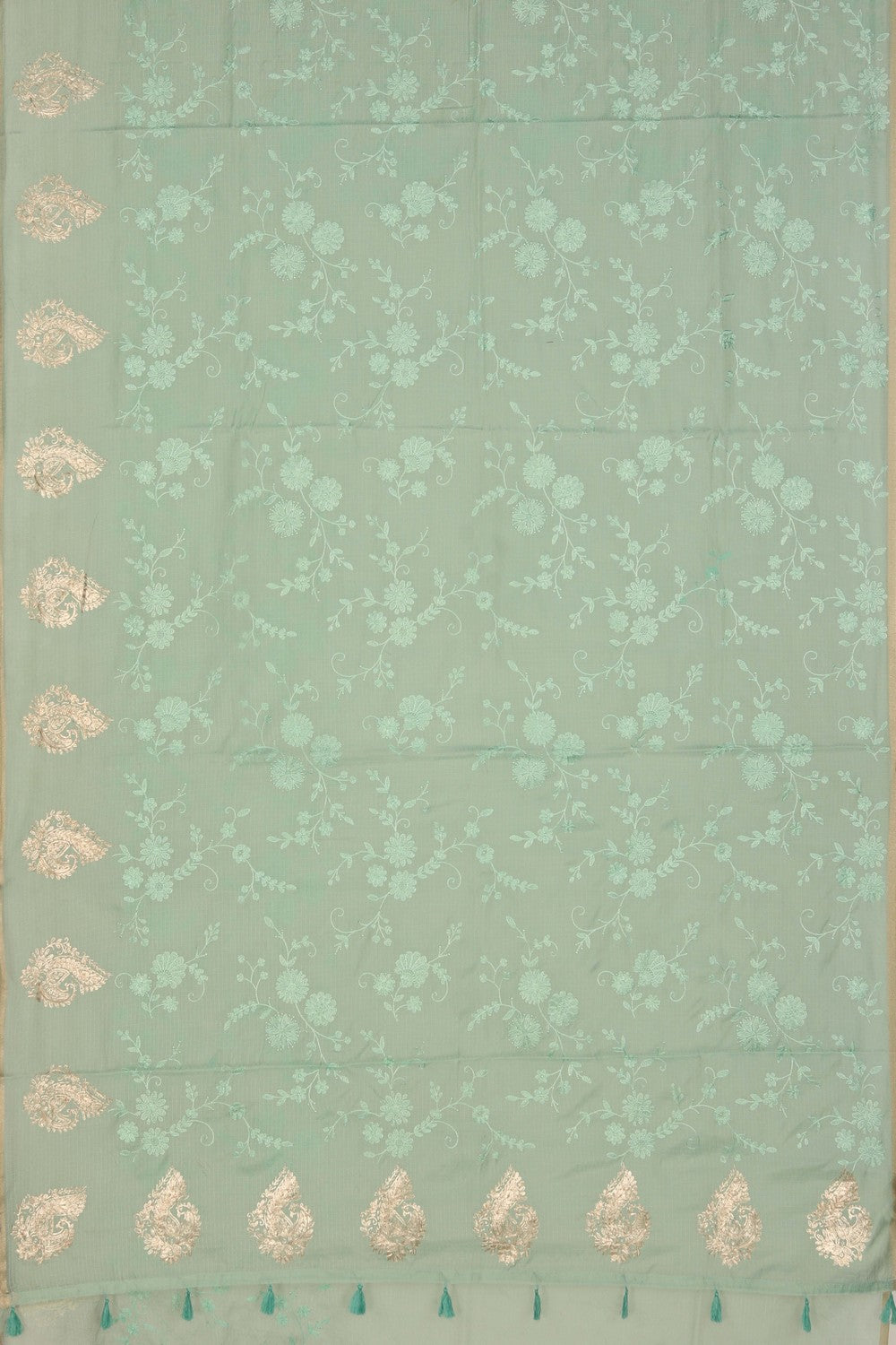 Kota Aqua Green Saree