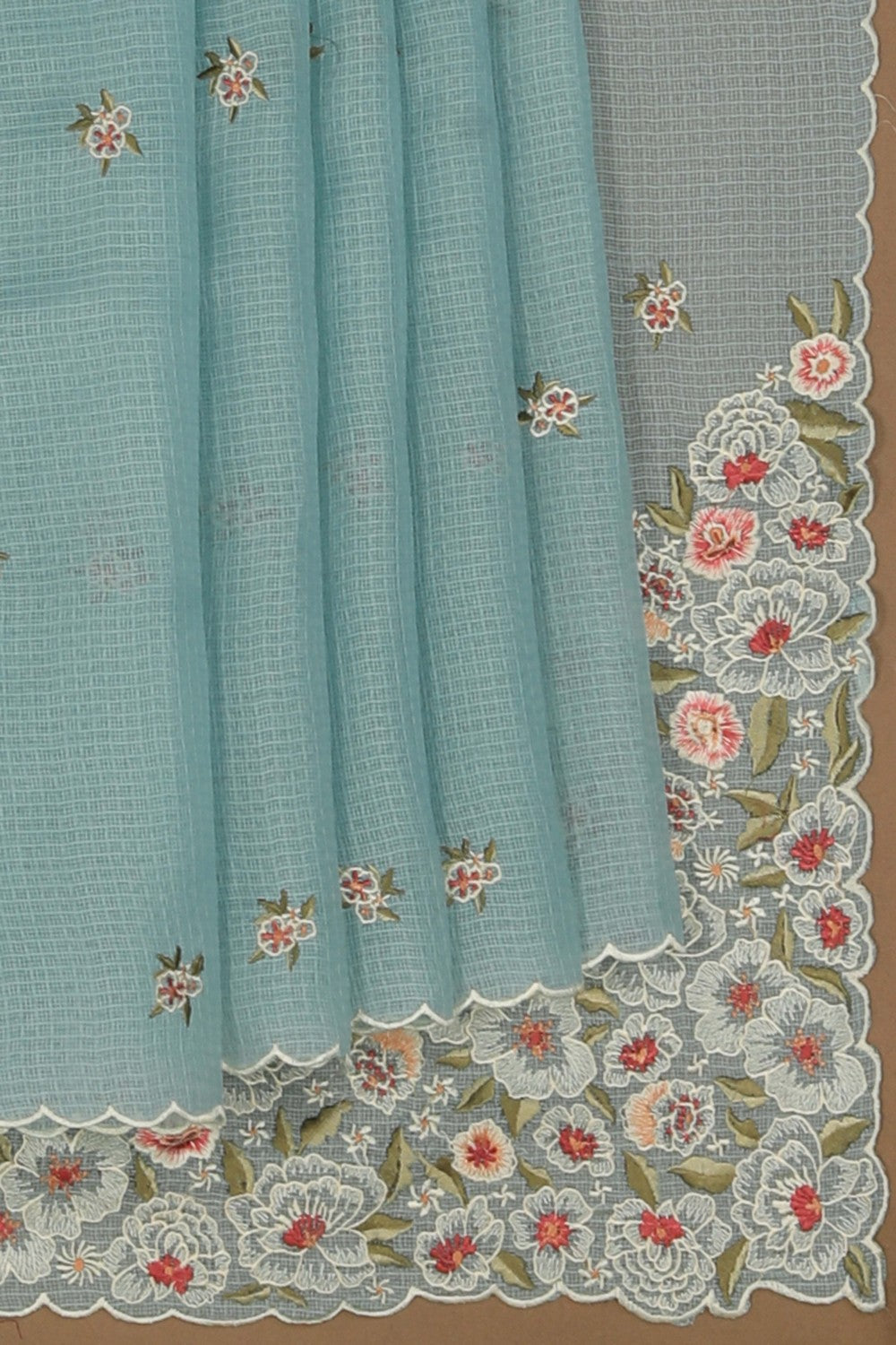 Kota Ice Blue Saree