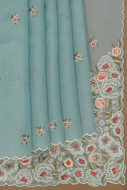 Image of Kota Ice Blue Saree