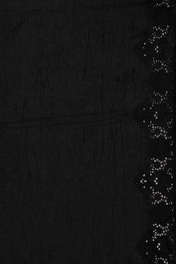 Image of Black Embroidery Saree
