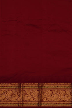 Image of Narayanpet Pure Silk Green Saree