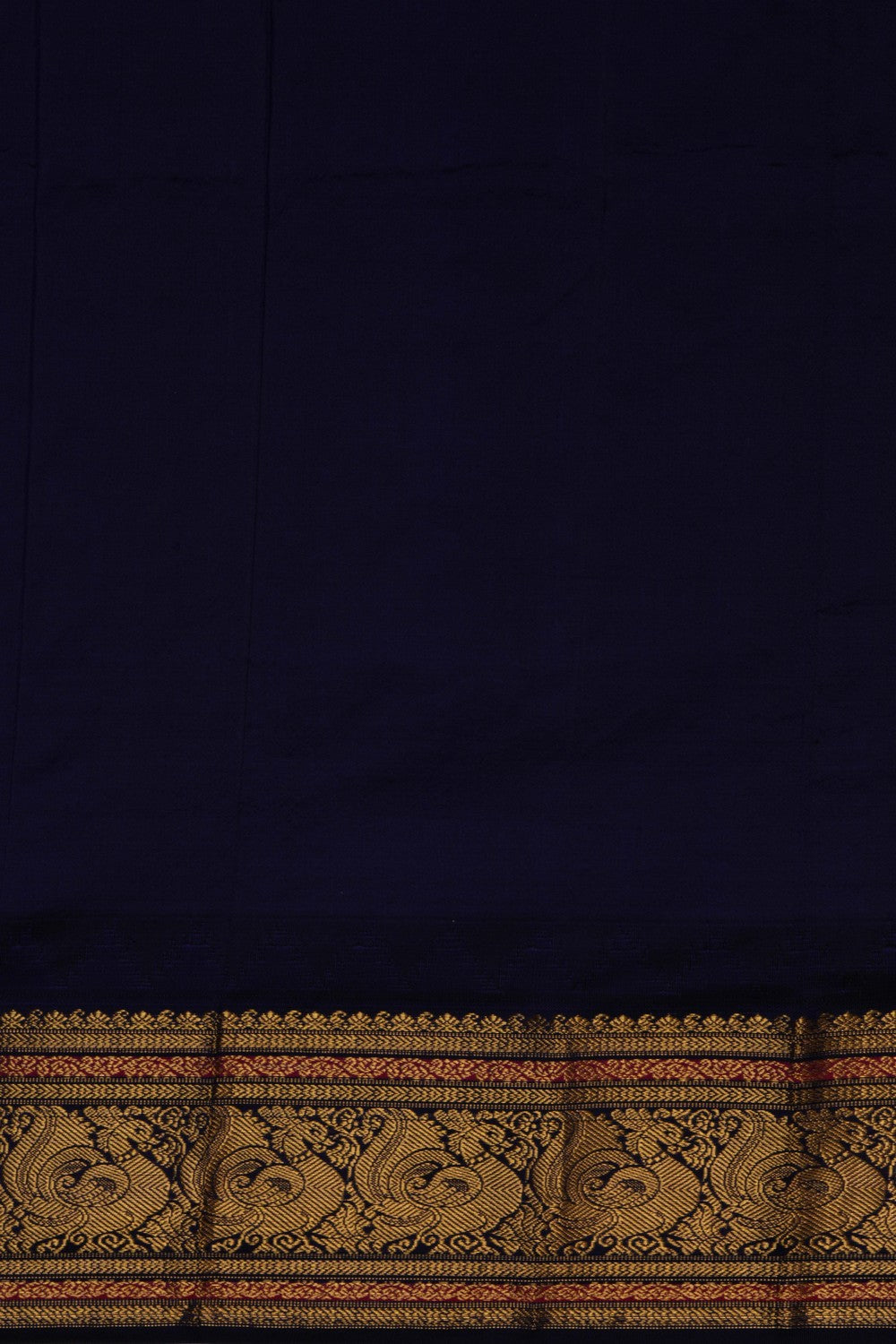 Narayanpet Pure Silk Orange Saree