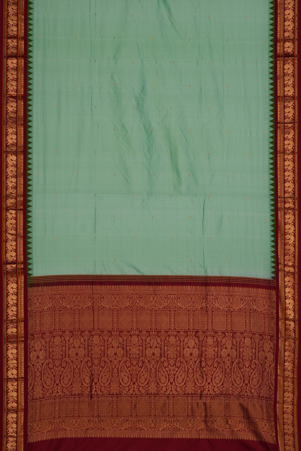 Narayanpet Pure Silk Sea Green Saree