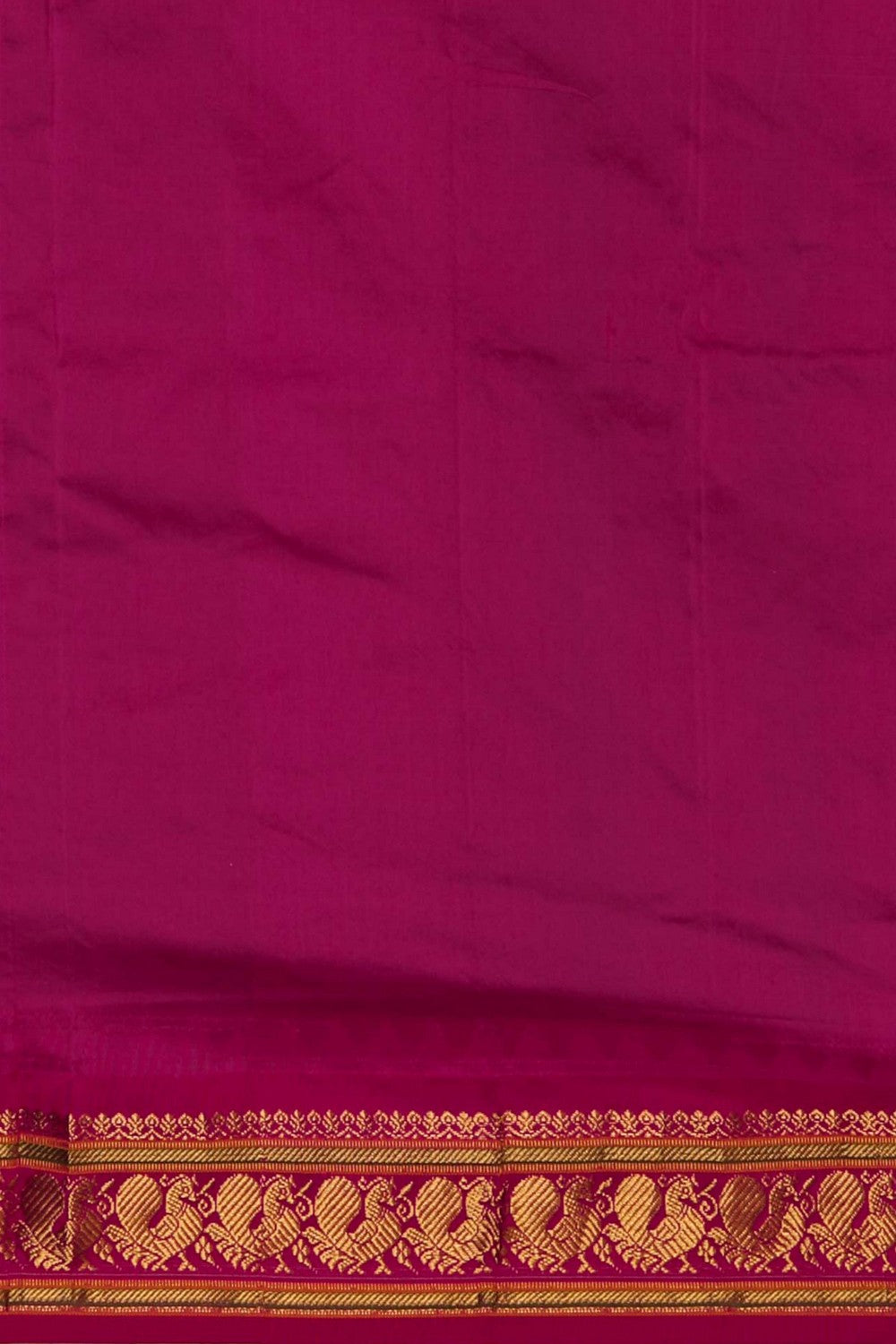 Image of Narayanpet Pure Silk Green Saree