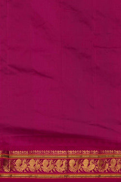 Image of Narayanpet Pure Silk Green Saree