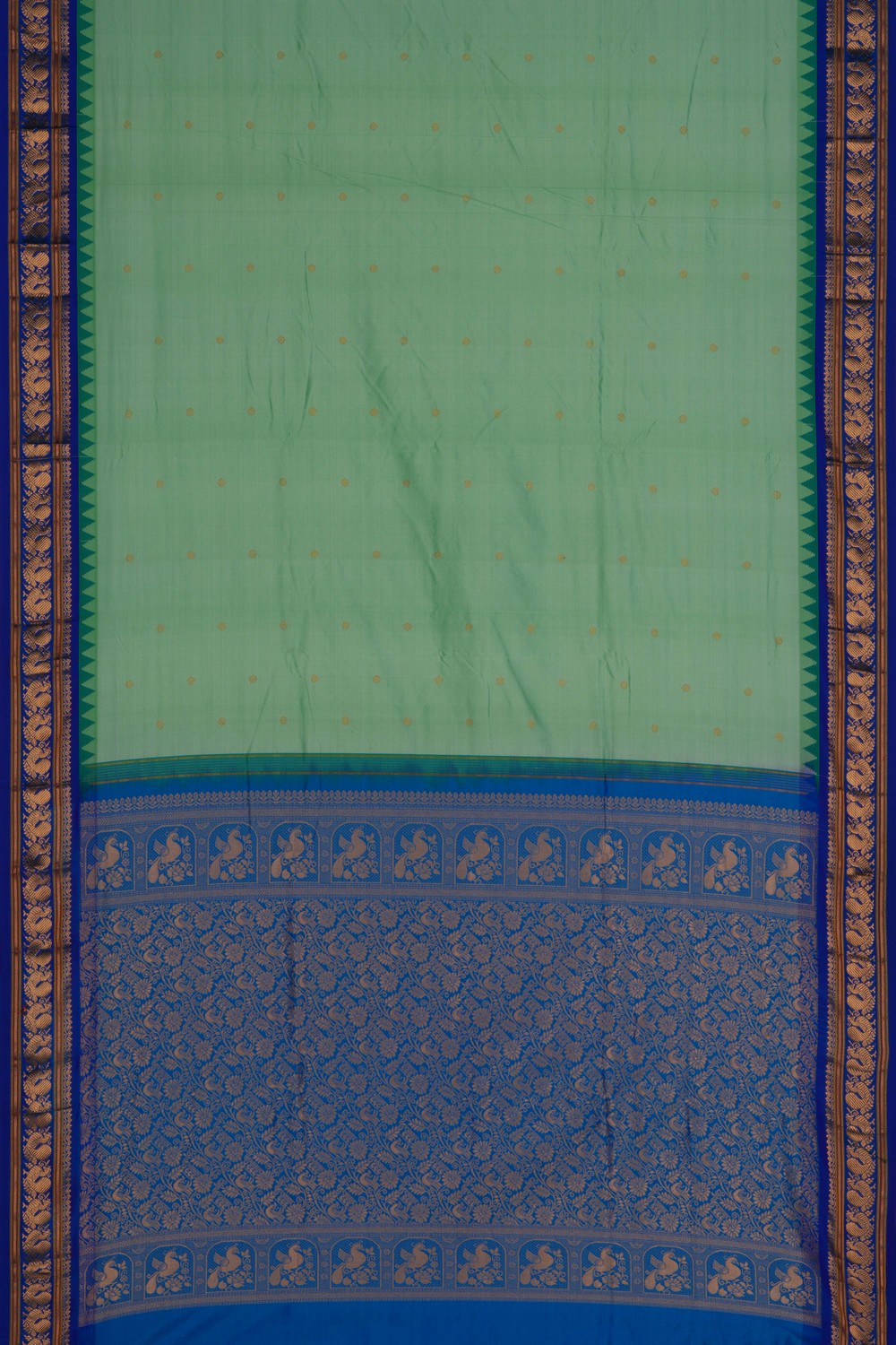 Narayanpet Pure Silk Sea Green Saree