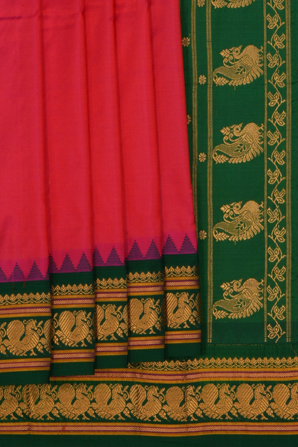 Narayanpet Pure Silk Pink Saree