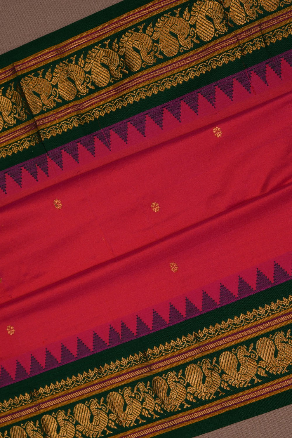 Narayanpet Pure Silk Pink Saree