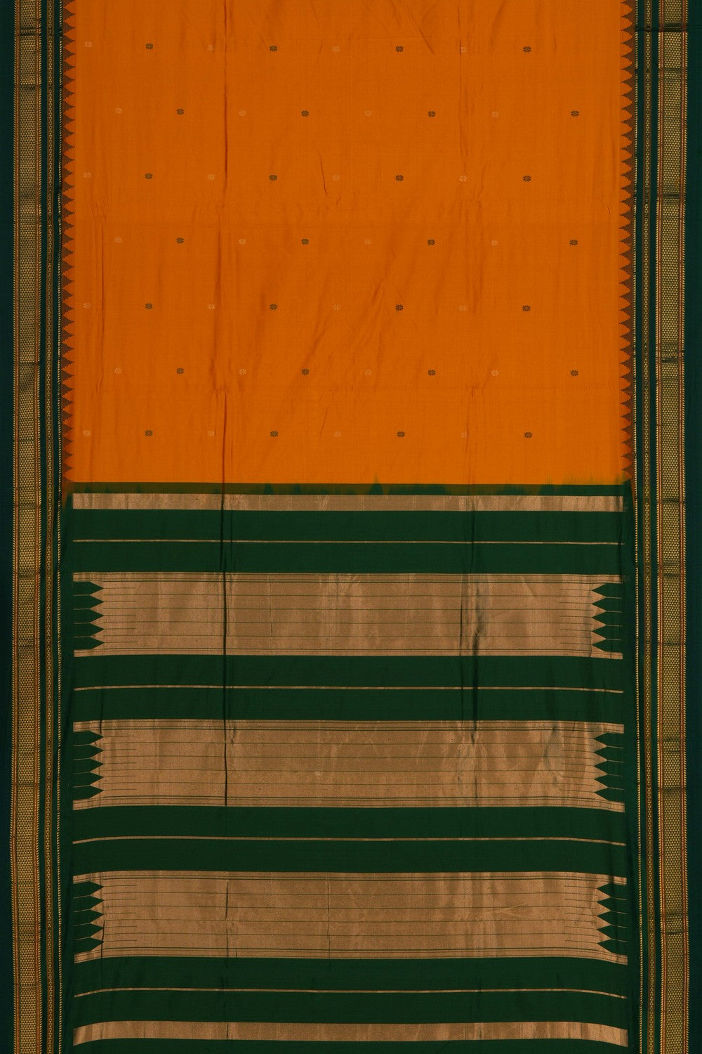 Narayanpet Pure Silk Mustard Saree