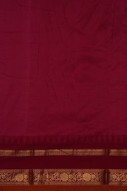 Image of Narayanpet Pure Silk Green Saree
