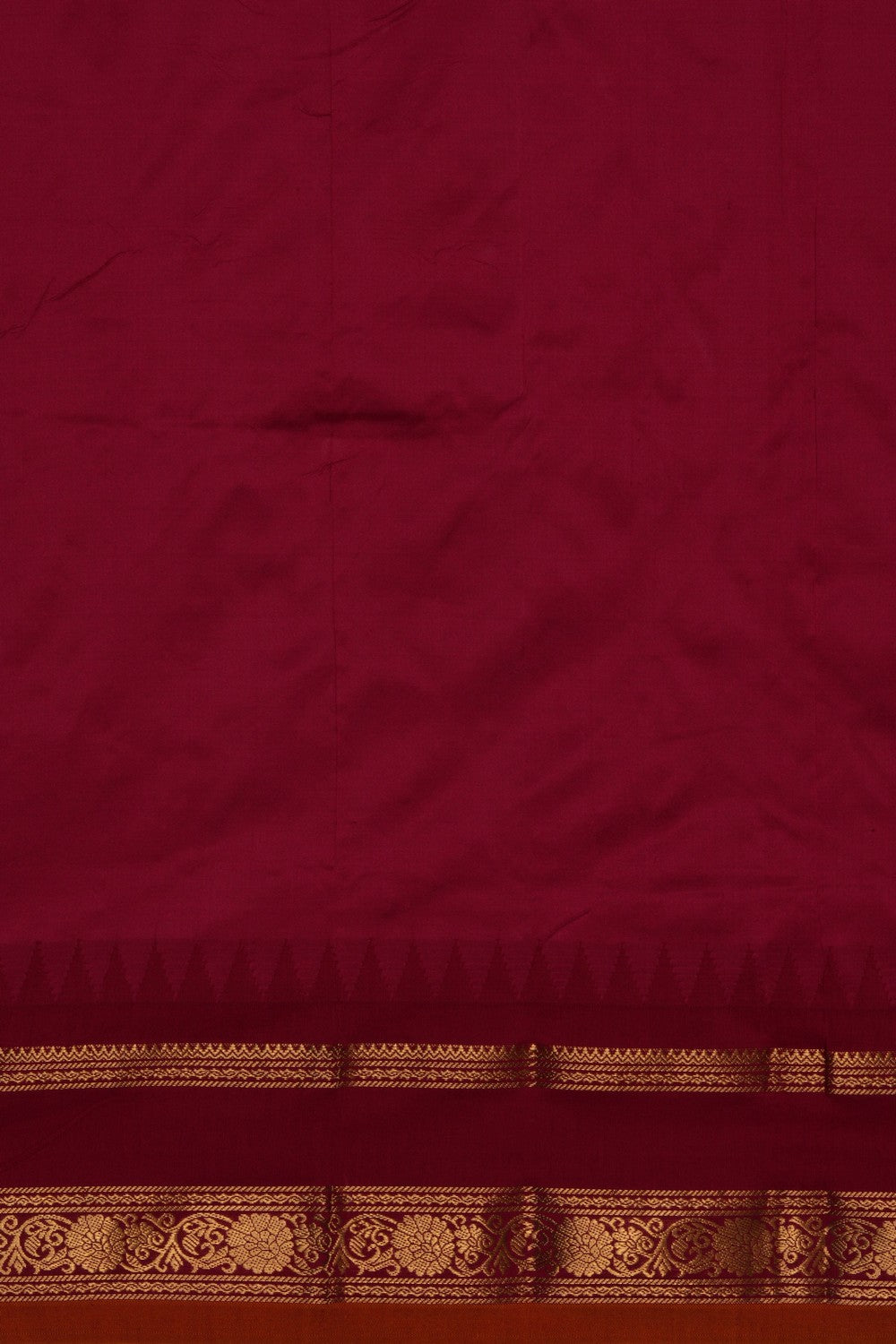 Image of Narayanpet Pure Silk Purple Saree