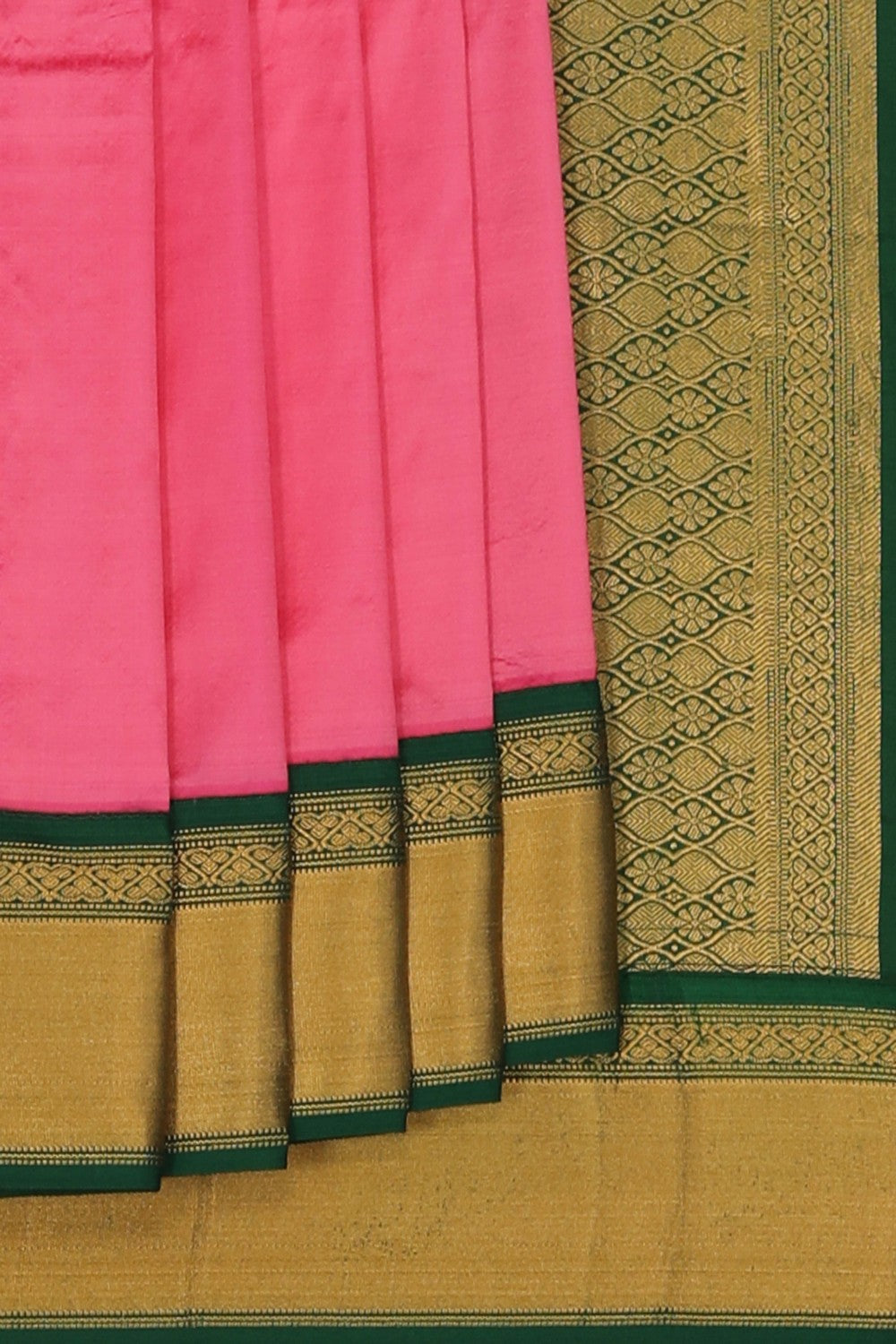 Image of Narayanpet Pure Silk Pink Saree