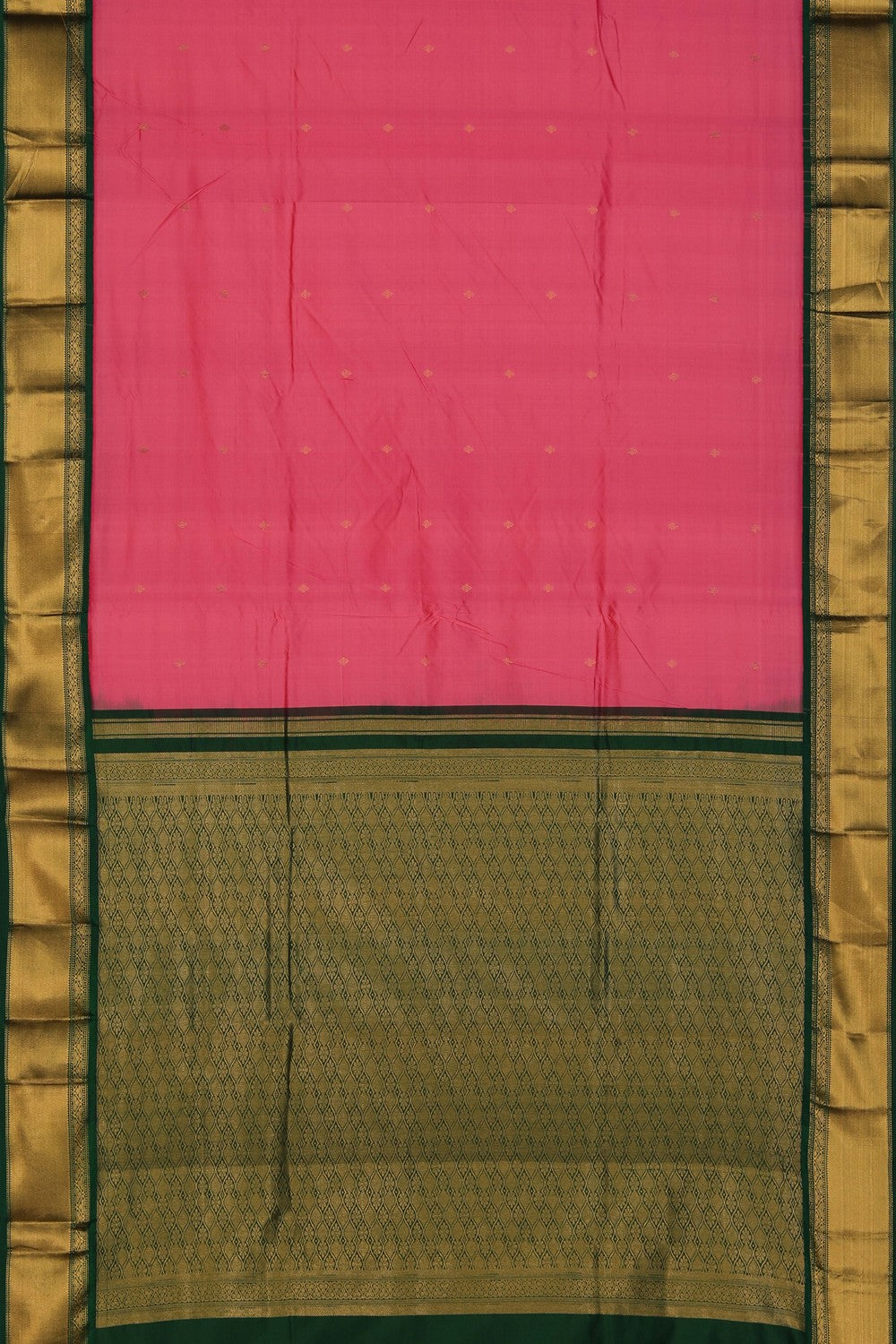 Image of Narayanpet Pure Silk Pink Saree