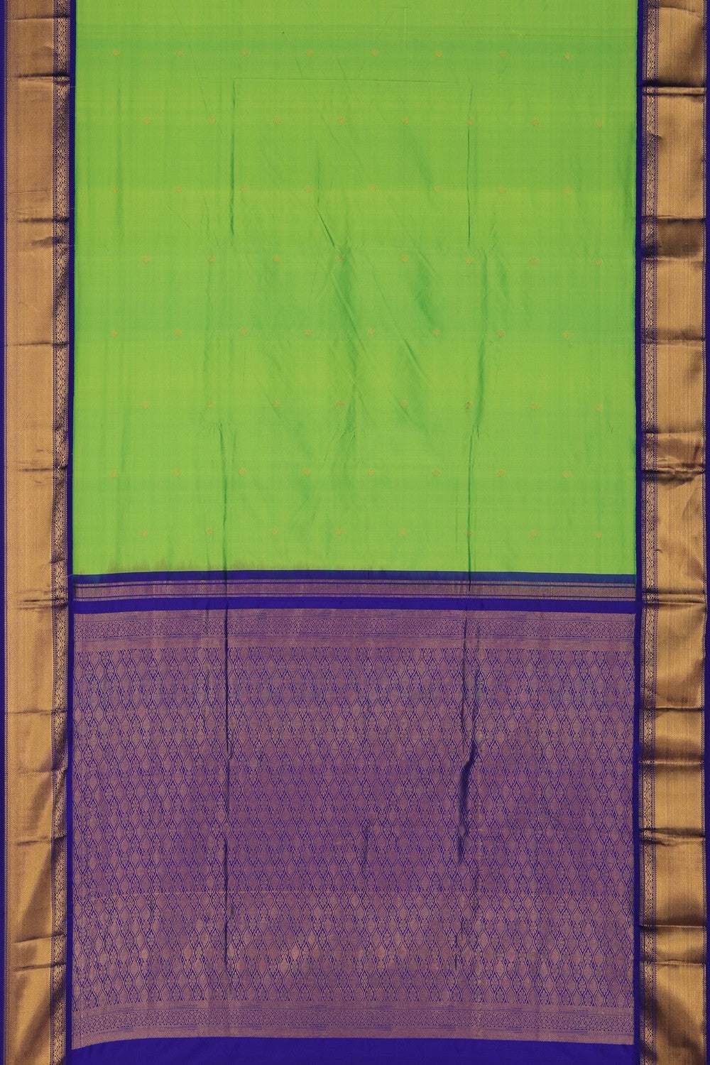 Image of Narayanpet Pure Silk Green Saree