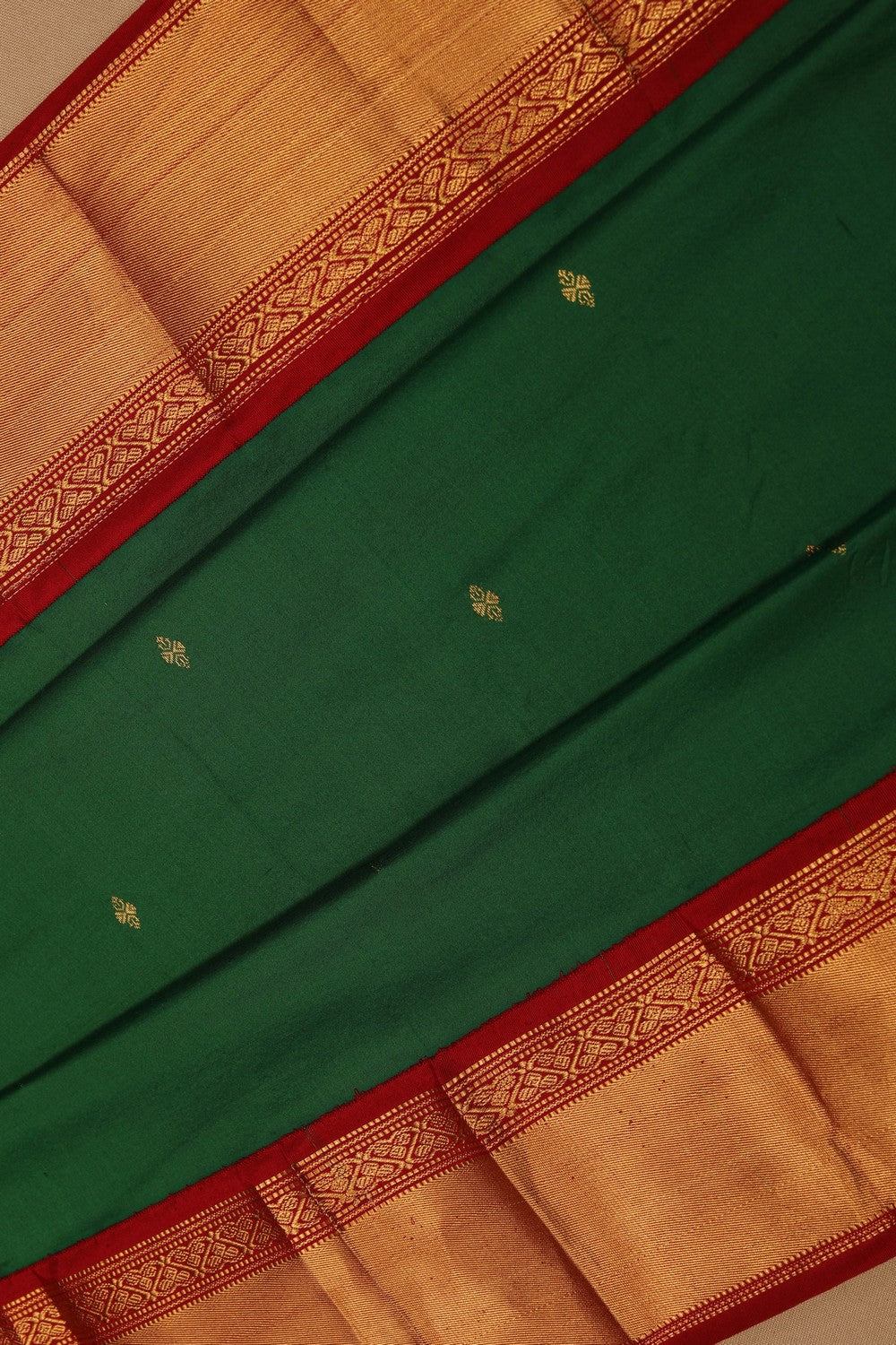 Narayanpet Pure Silk Green Saree