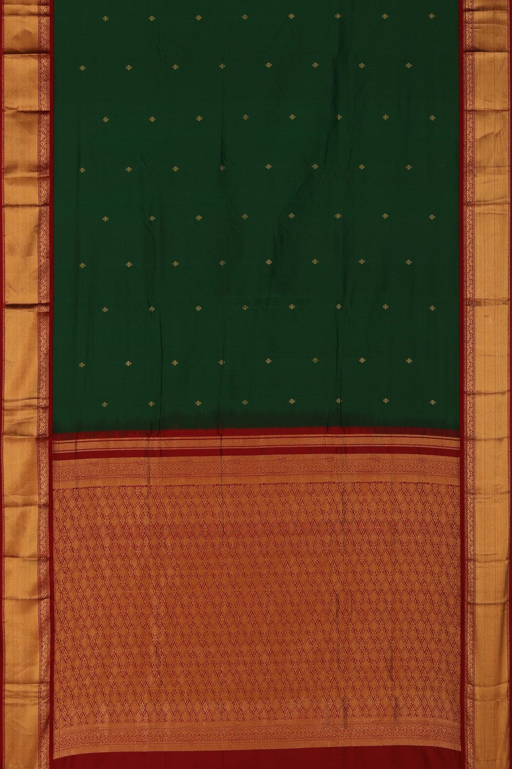 Narayanpet Pure Silk Green Saree