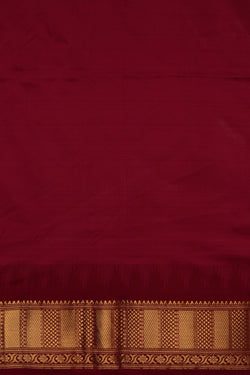 Image of Narayanpet Pure Silk Green Saree