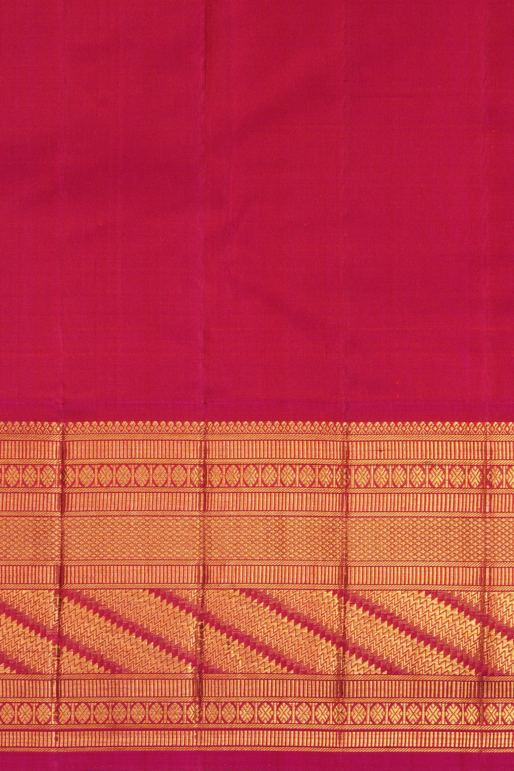 Image of Kanchipuram Silk Brocade Off White Saree