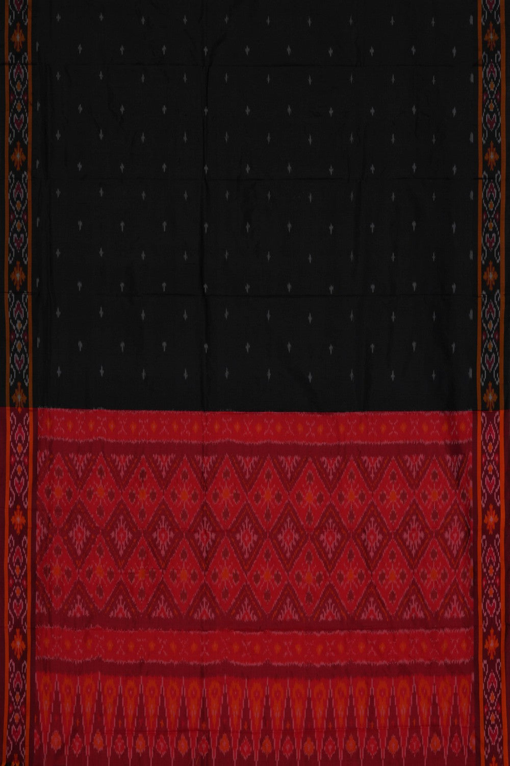 Image of Pochampally Ikat Unstitched Suit With Dupatta (3 Pcs Set)