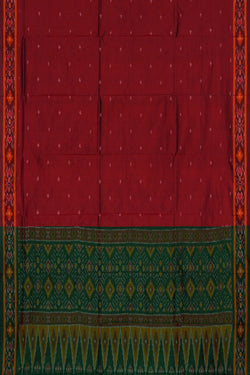 Image of Pochampally Ikat Unstitched Suit With Dupatta (3 Pcs Set)