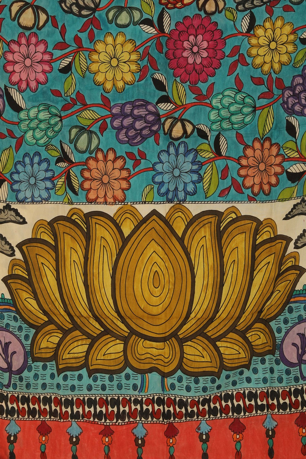 Image of Kalamkari Hand-Painted Dupatta