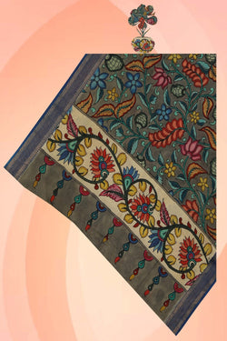 Image of Kalamkari Hand-Painted Dupatta
