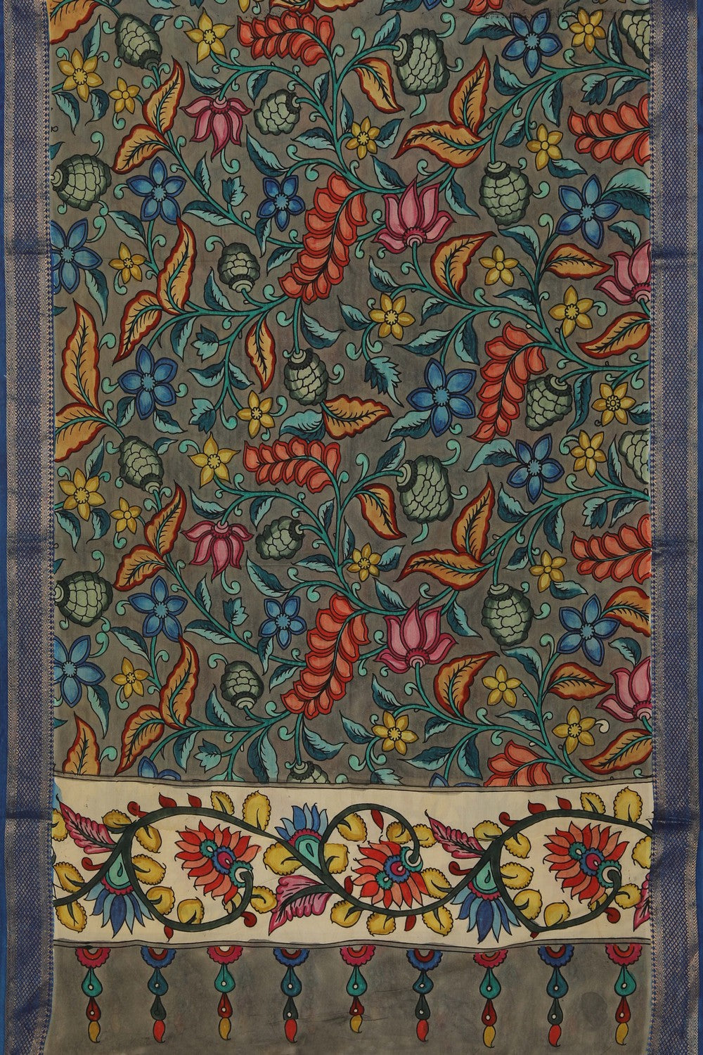 Kalamkari Hand-Painted Dupatta