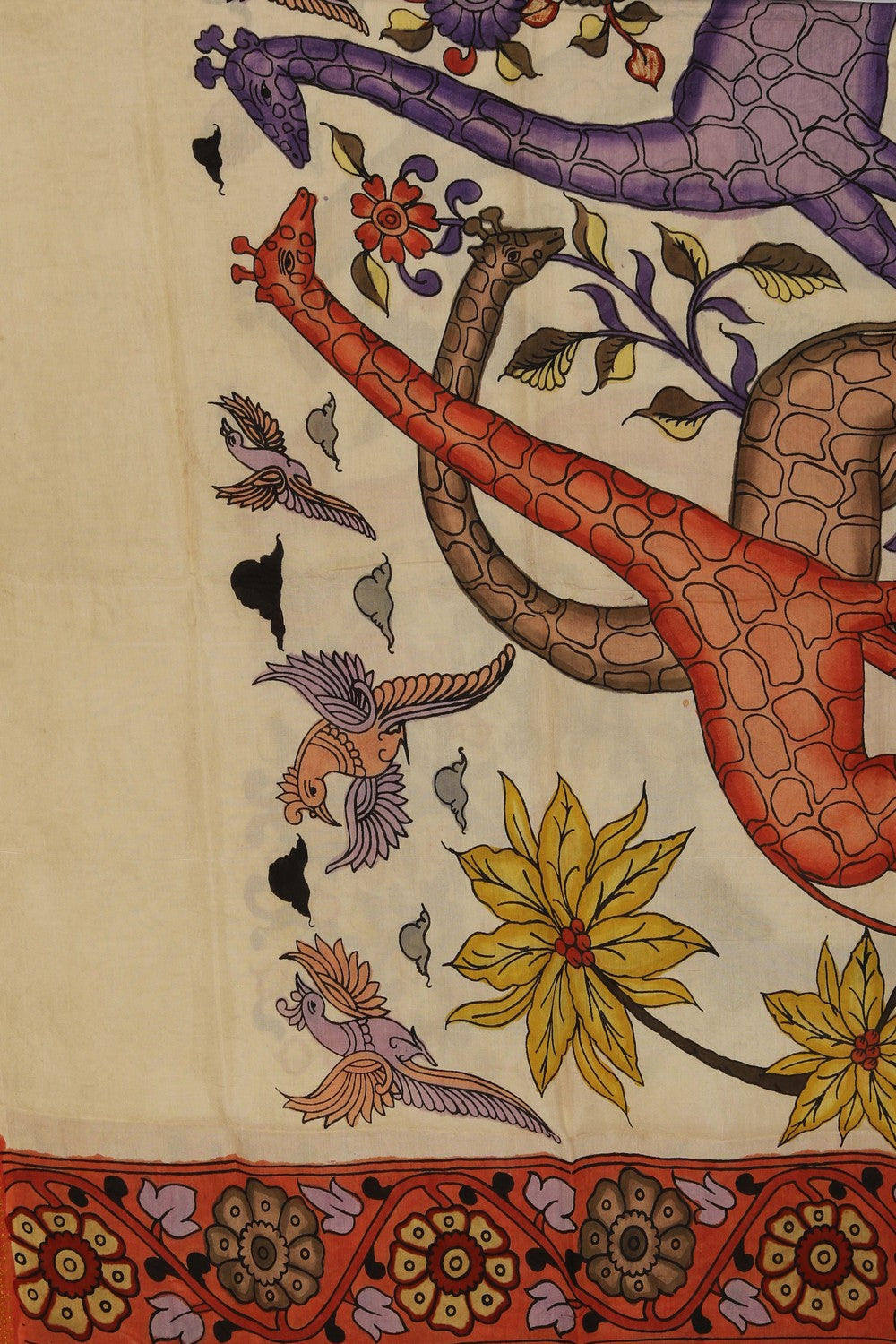 Kalamkari Hand-Painted Dupatta