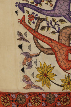 Image of Kalamkari Hand-Painted Dupatta