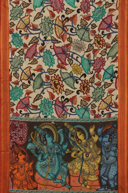 Image of Kalamkari Hand-Painted Dupatta