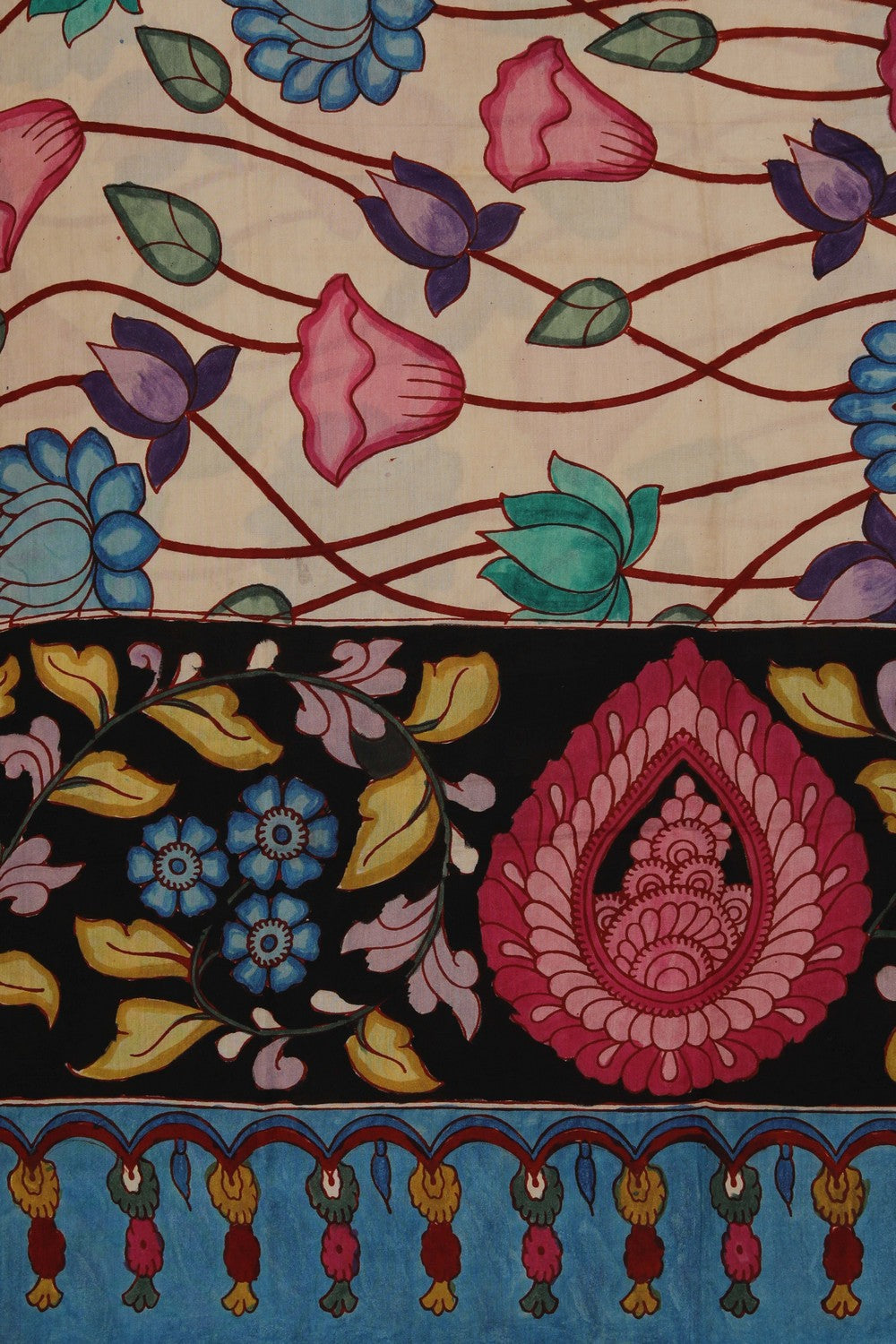 Kalamkari Hand-Painted Dupatta