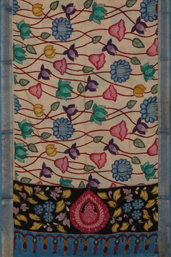 Image of Kalamkari Hand-Painted Dupatta