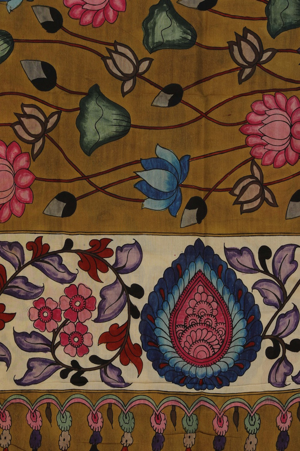 Image of Kalamkari Hand-Painted Dupatta