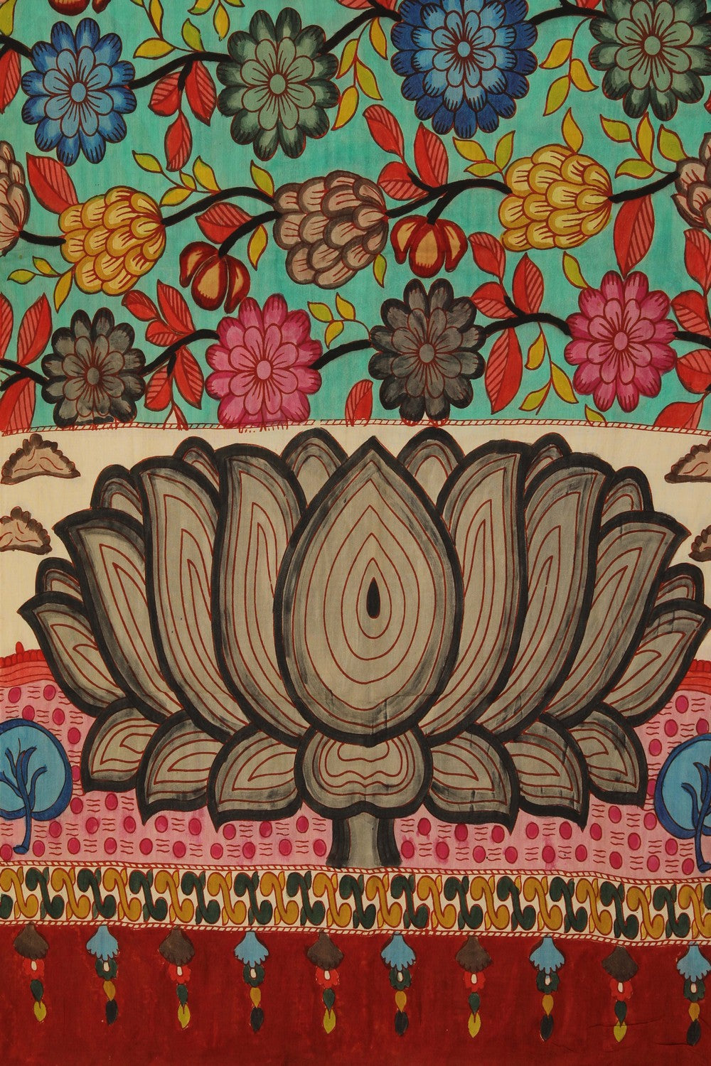 Image of Kalamkari Hand-Painted Dupatta