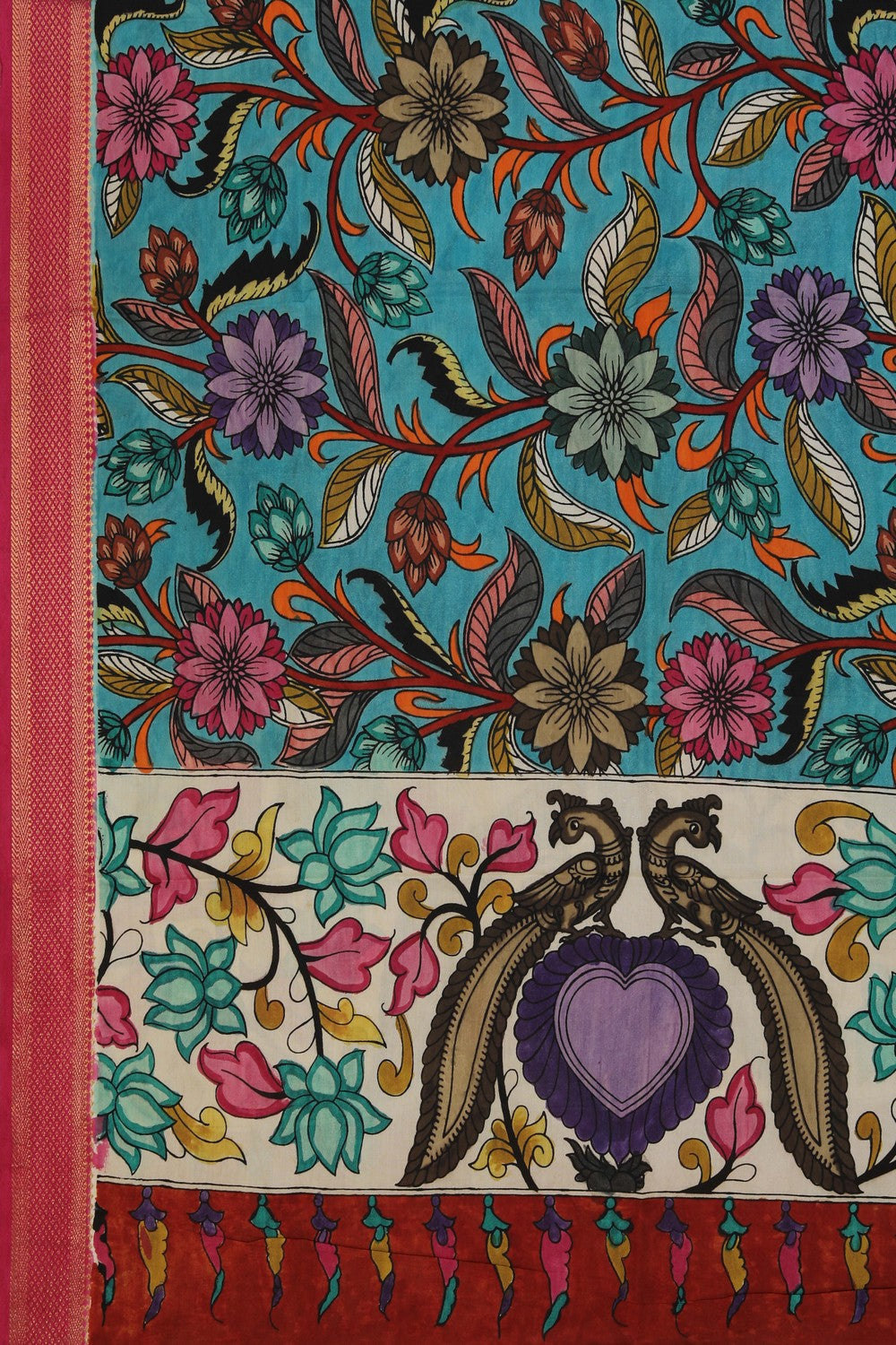 Image of Kalamkari Hand-Painted Dupatta