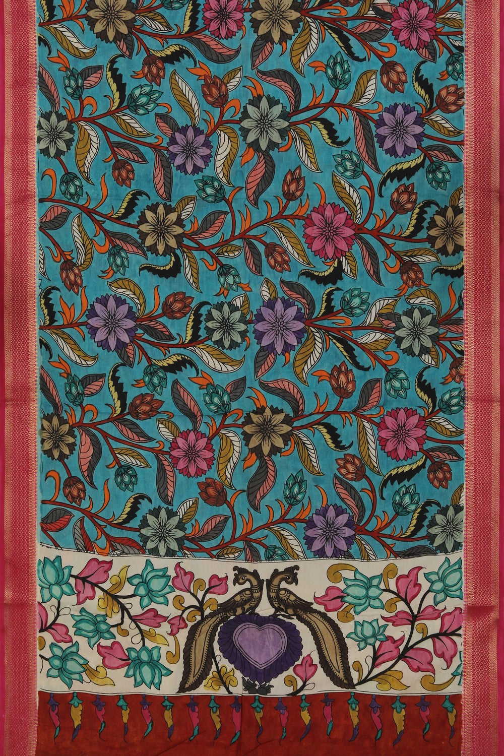 Kalamkari Hand-Painted Dupatta