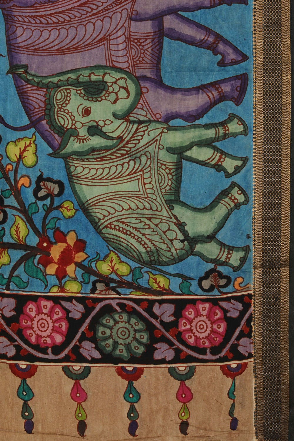 Image of Kalamkari Hand-Painted Dupatta