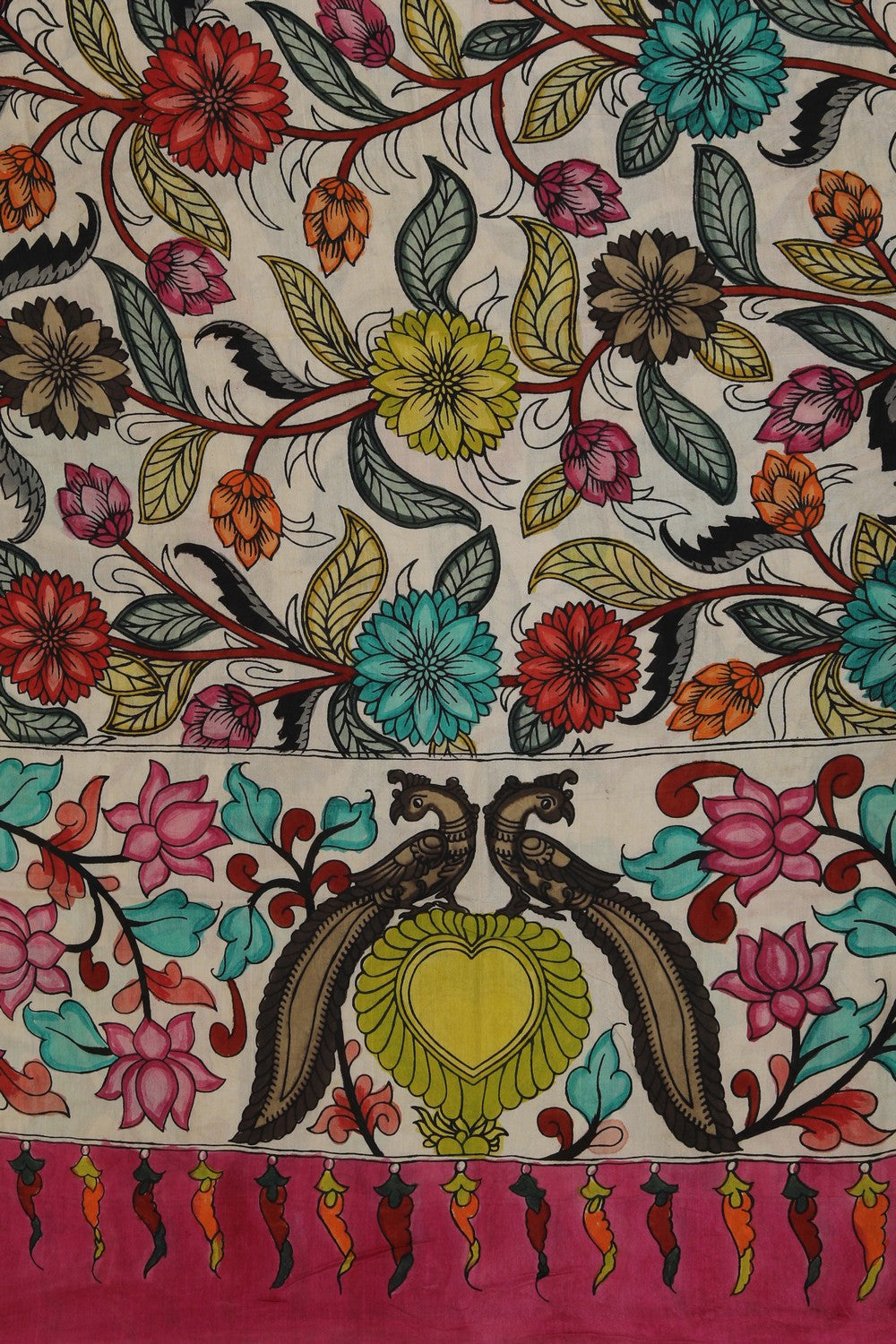 Image of Kalamkari Hand-Painted Dupatta