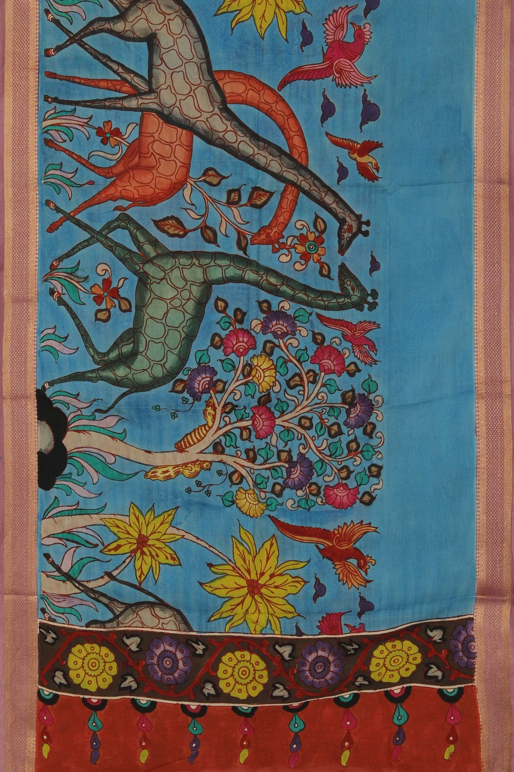 Image of Kalamkari Hand-Painted Dupatta