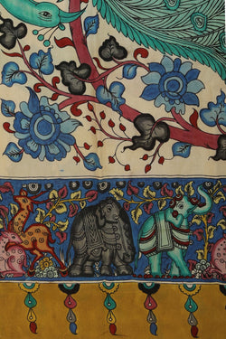 Image of Kalamkari Hand-Painted Dupatta