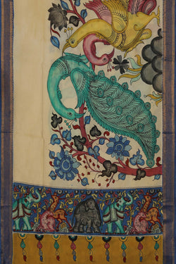 Image of Kalamkari Hand-Painted Dupatta