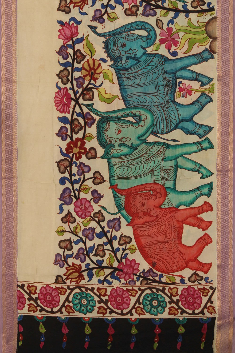 Image of Kalamkari Hand-Painted Dupatta