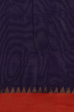 Image of Ponduru Cotton Purple Floral Saree