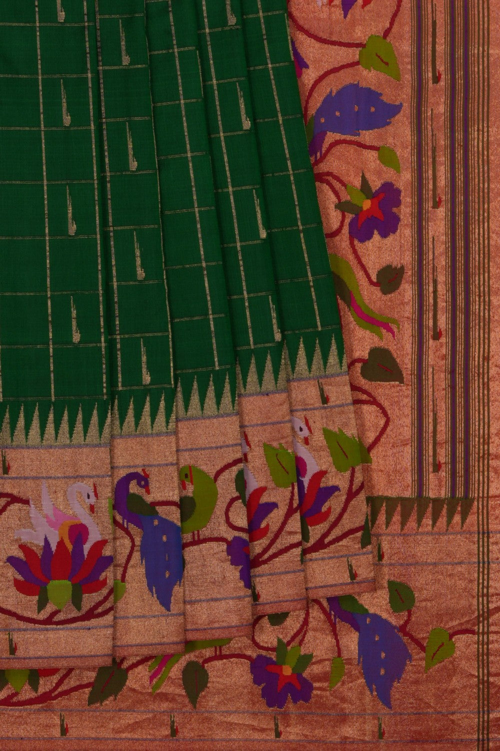 Paithani Green Saree