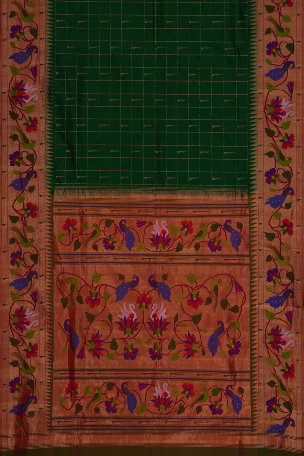 Paithani Green Saree