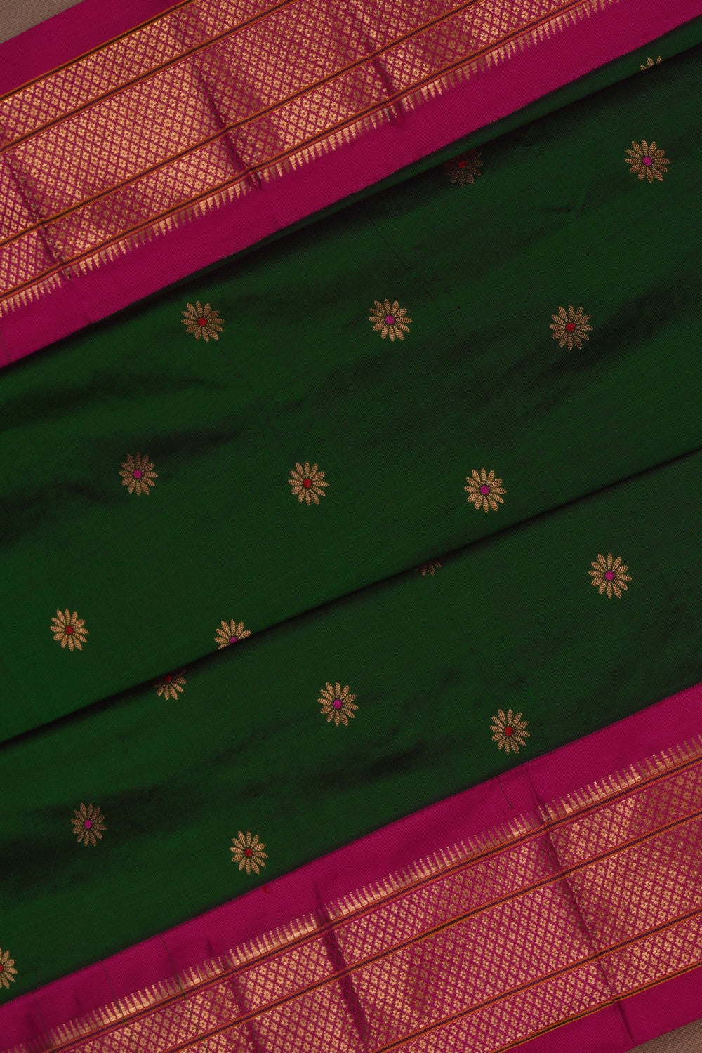Paithani Green Saree