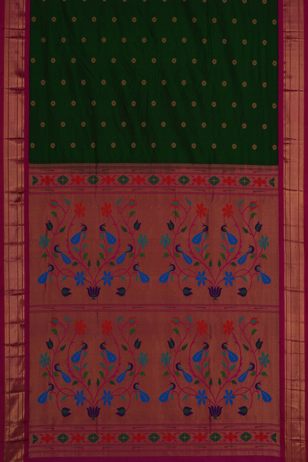 Paithani Green Saree